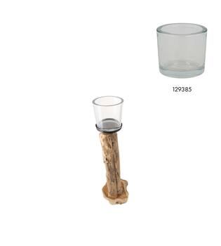 Pillar candle holder root 28x28x78cm - Natural