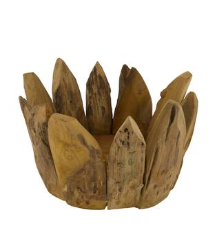 Bowl root 24x24x22cm - Natural