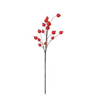Branch berry artificial 71x15x5cm - Red