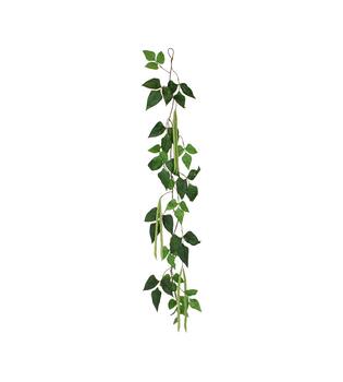 Garland beans artificial 122x20x5cm - Green