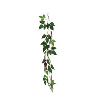 Garland beans artificial 122x20x5cm - Green
