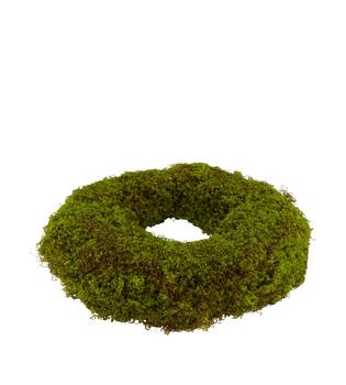 Wreath moss PE 38x38x7cm - Green