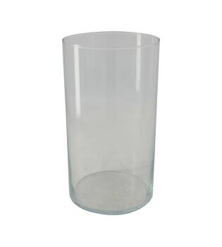 Vase round glass 15.5x15.5x29cm - Transparent
