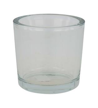 Tealight holder round glass 12x12x12cm - Transparent