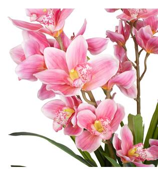 Plant cymbidium artificial 40x40x150cm - Pink