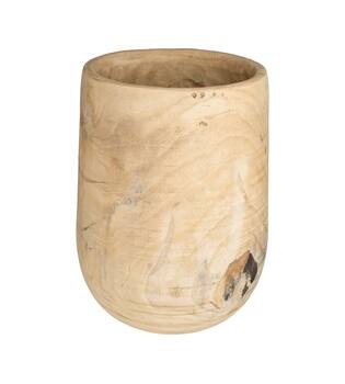 Planter paulownia wood 33.5x33.5x50cm - Natural
