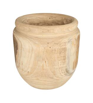 Planter paulownia wood 34x34x37cm