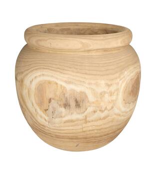 Planter paulownia wood 39x39x44cm - Natural