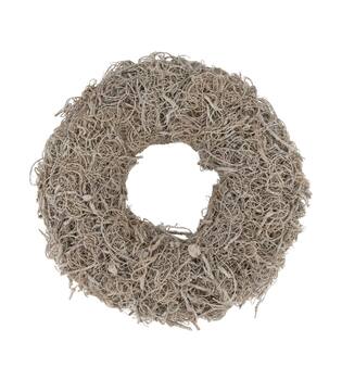 Wreath curly moss nature 25x25x6cm