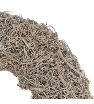 Wreath curly moss nature 25x25x6cm
