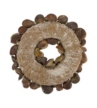 Wreath badam nature 55x55x11cm
