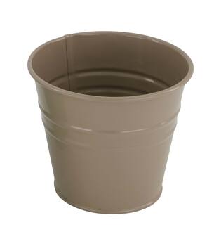 Planter round metal 17x17x16cm