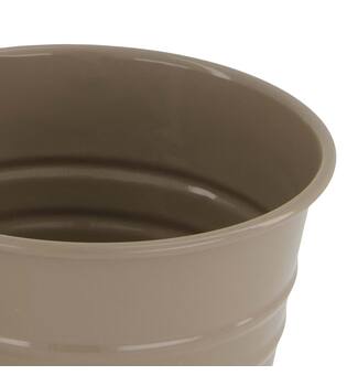 Planter round metal 17x17x16cm