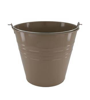 Bucket round metal with handle 30x30x27cm