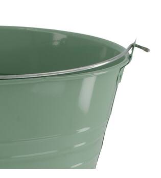 Bucket round metal with handle 30x30x27cm