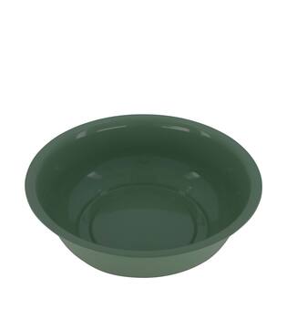 Bowl round metal 34x34x9.5cm - Green