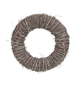 Wreath rattan 58x58x15cm - White