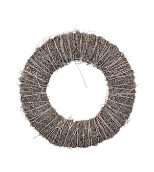 Wreath rattan 58x58x15cm - White