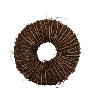 Wreath rattan 28x28x10cm - Natural
