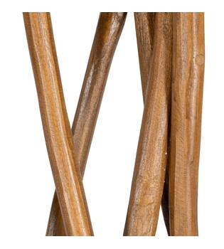 Divider teak wood on stand 118x20x160cm - Natural