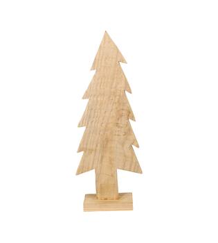 Tree paulownia wood on feet 21x8x58cm - Natural