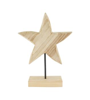 Statue star paulownia wood 28x8x38cm