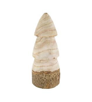 Statue tree paulownia wood 16x16x38cm - Natural