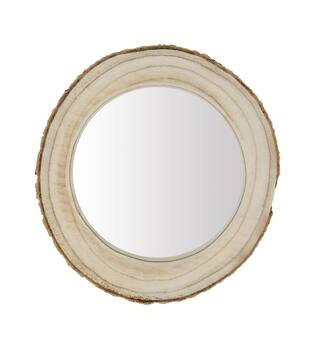 Mirror paulownia wood 28x28x4cm - Natural