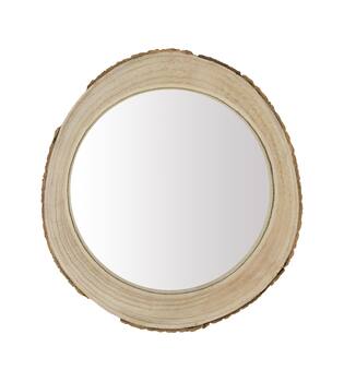 Mirror paulownia wood 48x48x4cm - Natural