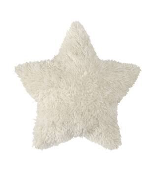 Cushion star polyester 45x45x8cm - White