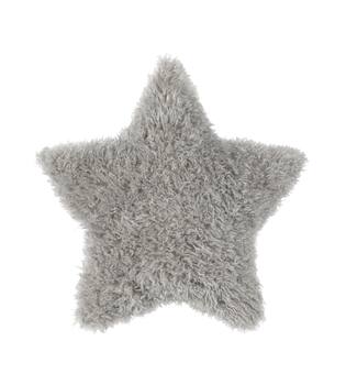 Cushion star polyester 45x45x8cm - Grey