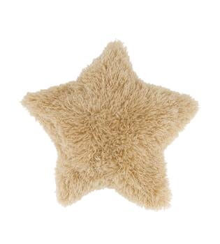 Cushion star polyester 45x45x8cm - Brown