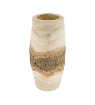 Planter bark paulownia wood 18x18x38cm - Natural