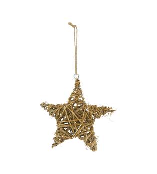 Hanger star rattan 18x4x18cm