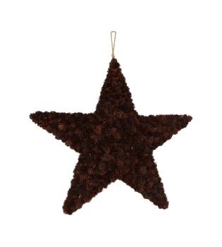 Star pinecone with hanger 72x72x3.5cm