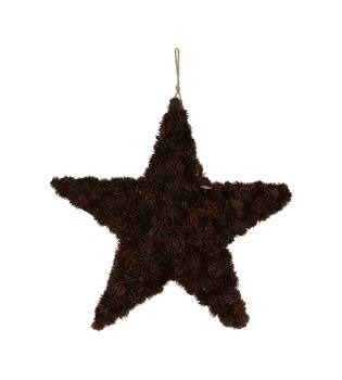 Star pinecone with hanger 49x49x3.5cm