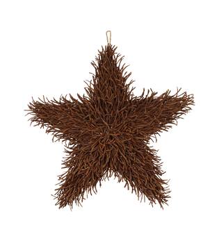 Star rattan with hanger 78x78x8cm - Natural