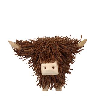 Statue ox rattan 66x39x36cm