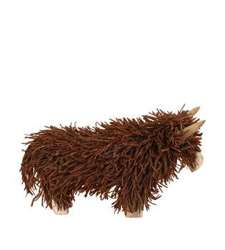 Statue ox rattan 66x39x36cm