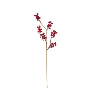 Branch berry artificial 77x20x5cm - Red