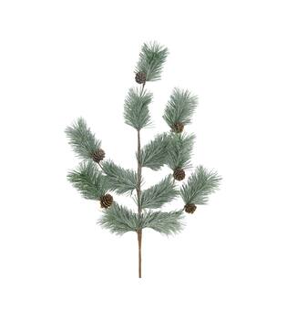 Branch pine needle with pinecone artificial 77x30x5cm