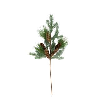 Branch pine needle  with pinecones artificial 77x25x5cm
