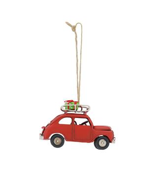 Hanger car metal 10.5x5x6.5cm - Red