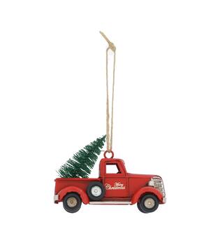 Hanger car tree metal 11x5.5x8cm - Red