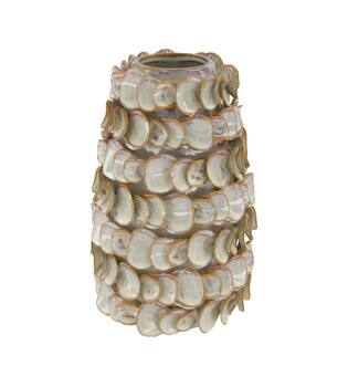 Vase ceramic 15.5x15.5x25cm - Cream