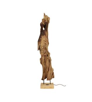 Vloerlamp organische teakhout 30x20x120cm natuurlijk