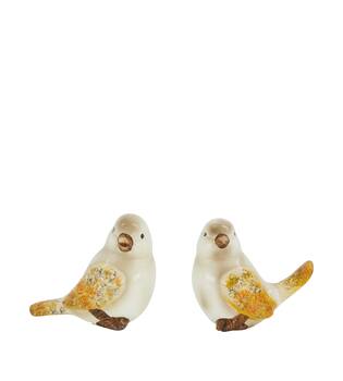 Figur Vogel terrakotta 12x7x11cm Gemischt Beige 2 varianten