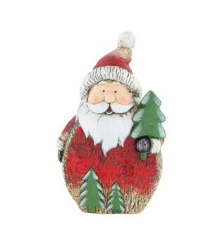Figurine père noël magnésium 20x10x32cm mélangé