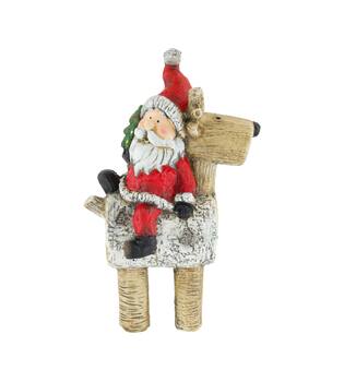 Figur Weihnachtsmann Magnesium 27x16x44cm gemischt