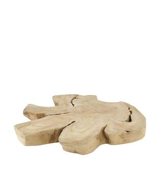 Slice teak wood d40h4cm Natural